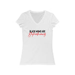 Load image into Gallery viewer, Black Moms Are Superheros V-Neck Tee
