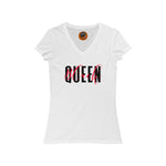 Load image into Gallery viewer, Black Queen V-Neck Tee
