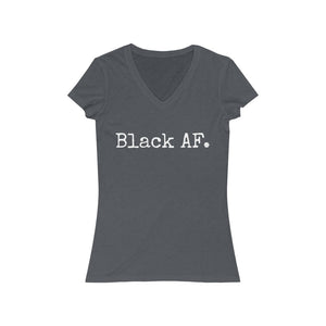 Black AF. Women's Jersey Short Sleeve V-Neck Tee