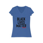 Load image into Gallery viewer, Black Lives Matter Women&#39;s V-Neck Tee
