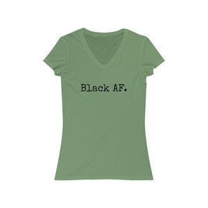 Black AF. V-Neck Tee