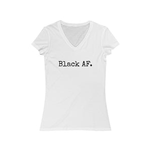 Black AF. V-Neck Tee