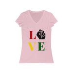 Load image into Gallery viewer, Power in Black Love V-Neck Tee
