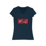 Load image into Gallery viewer, Black Queen V-Neck Tee
