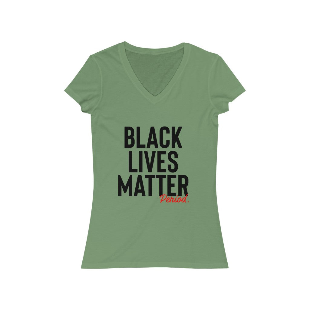 Black Lives Matter Women's V-Neck Tee