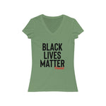 Load image into Gallery viewer, Black Lives Matter Women&#39;s V-Neck Tee
