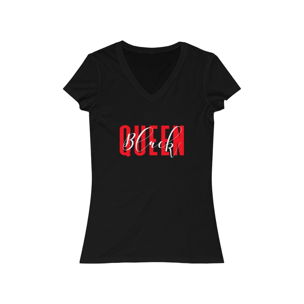 Black Queen V-Neck Tee