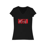 Load image into Gallery viewer, Black Queen V-Neck Tee
