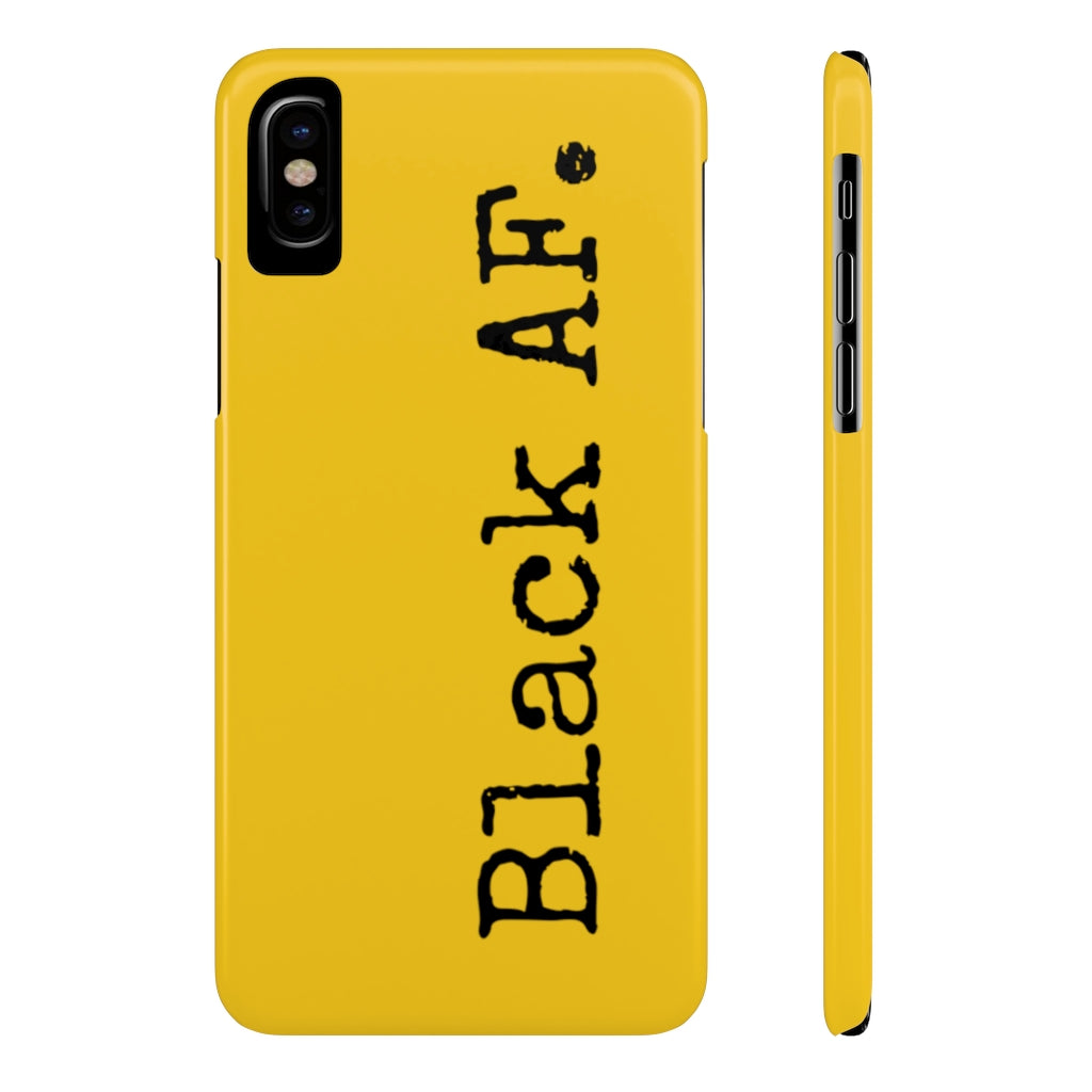 Black AF.  Mate Slim Phone Case