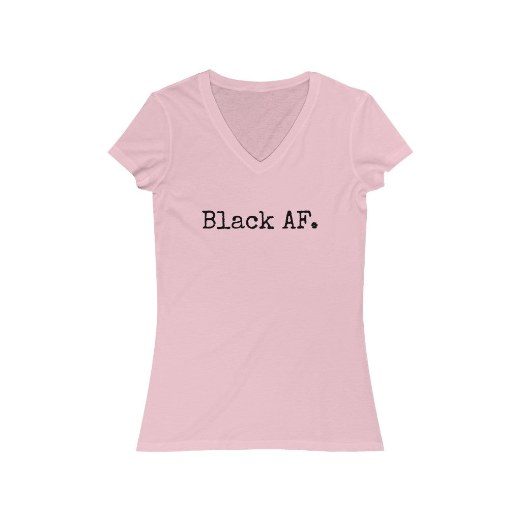 Black AF. V-Neck Tee