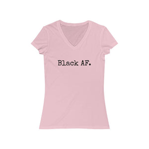 Black AF. V-Neck Tee