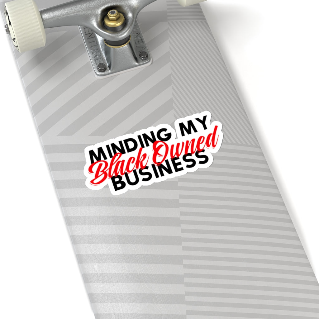 Minding My Black Owned Business Stickers