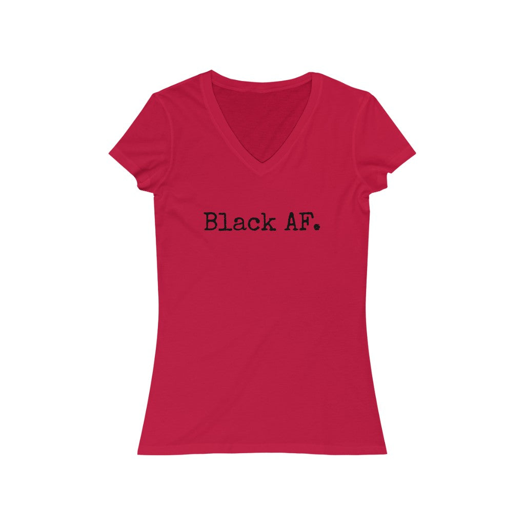 Black AF. V-Neck Tee