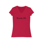 Load image into Gallery viewer, Black AF. V-Neck Tee
