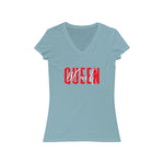 Load image into Gallery viewer, Black Queen V-Neck Tee
