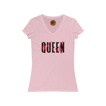 Load image into Gallery viewer, Black Queen V-Neck Tee
