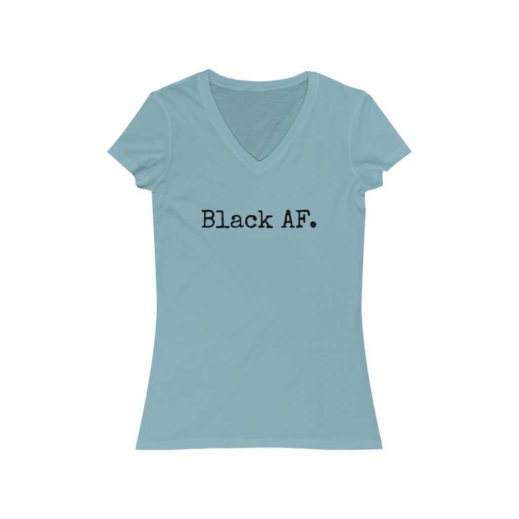 Black AF. V-Neck Tee