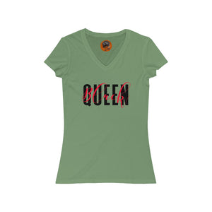 Black Queen V-Neck Tee