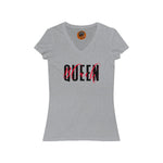 Load image into Gallery viewer, Black Queen V-Neck Tee
