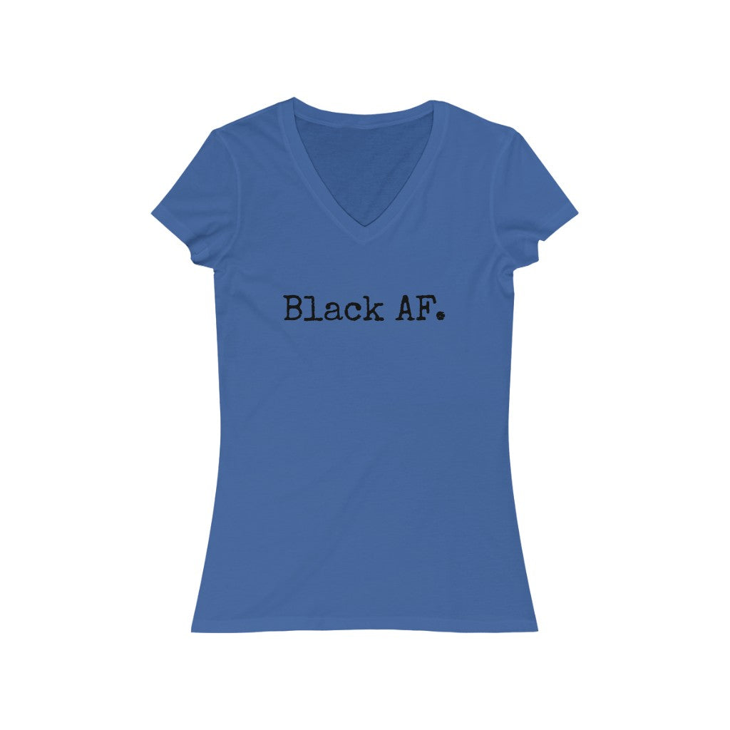 Black AF. V-Neck Tee