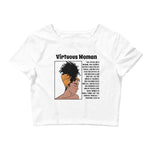 Load image into Gallery viewer, Virtuous Women Crop Tee
